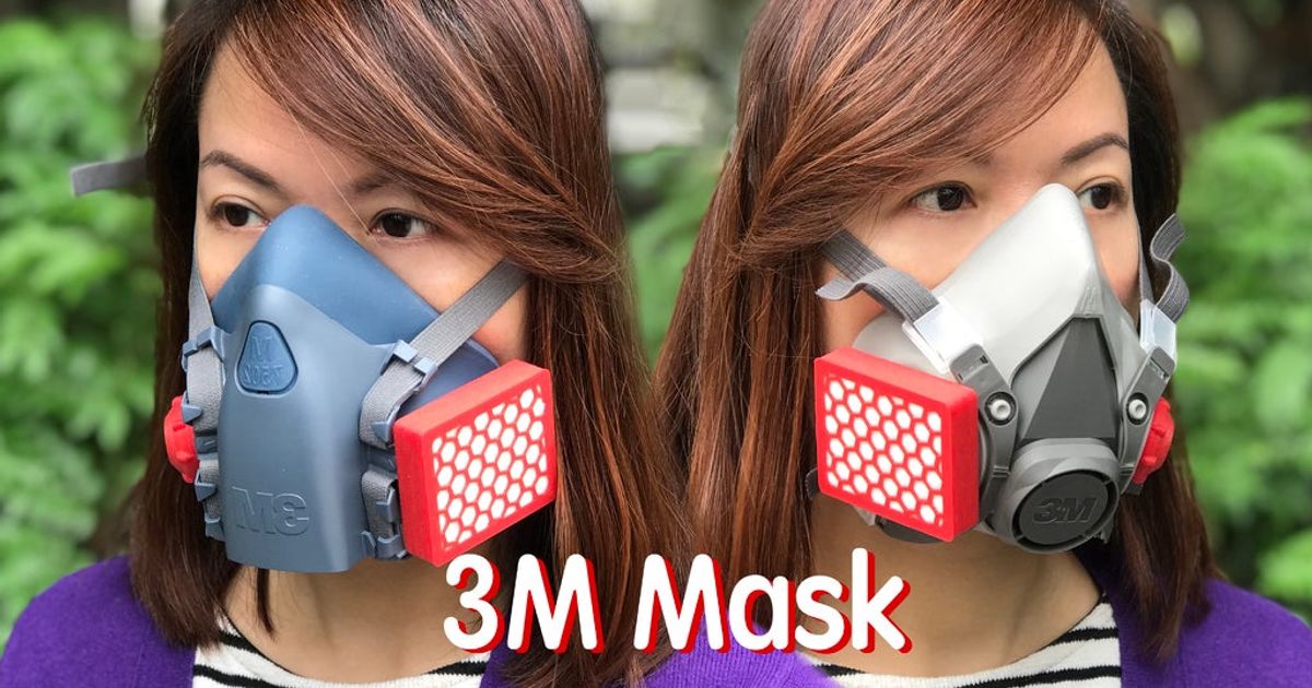 3M Half FacePiece Mask Cartridge and Cap - Covid-19 by iczfirz ...