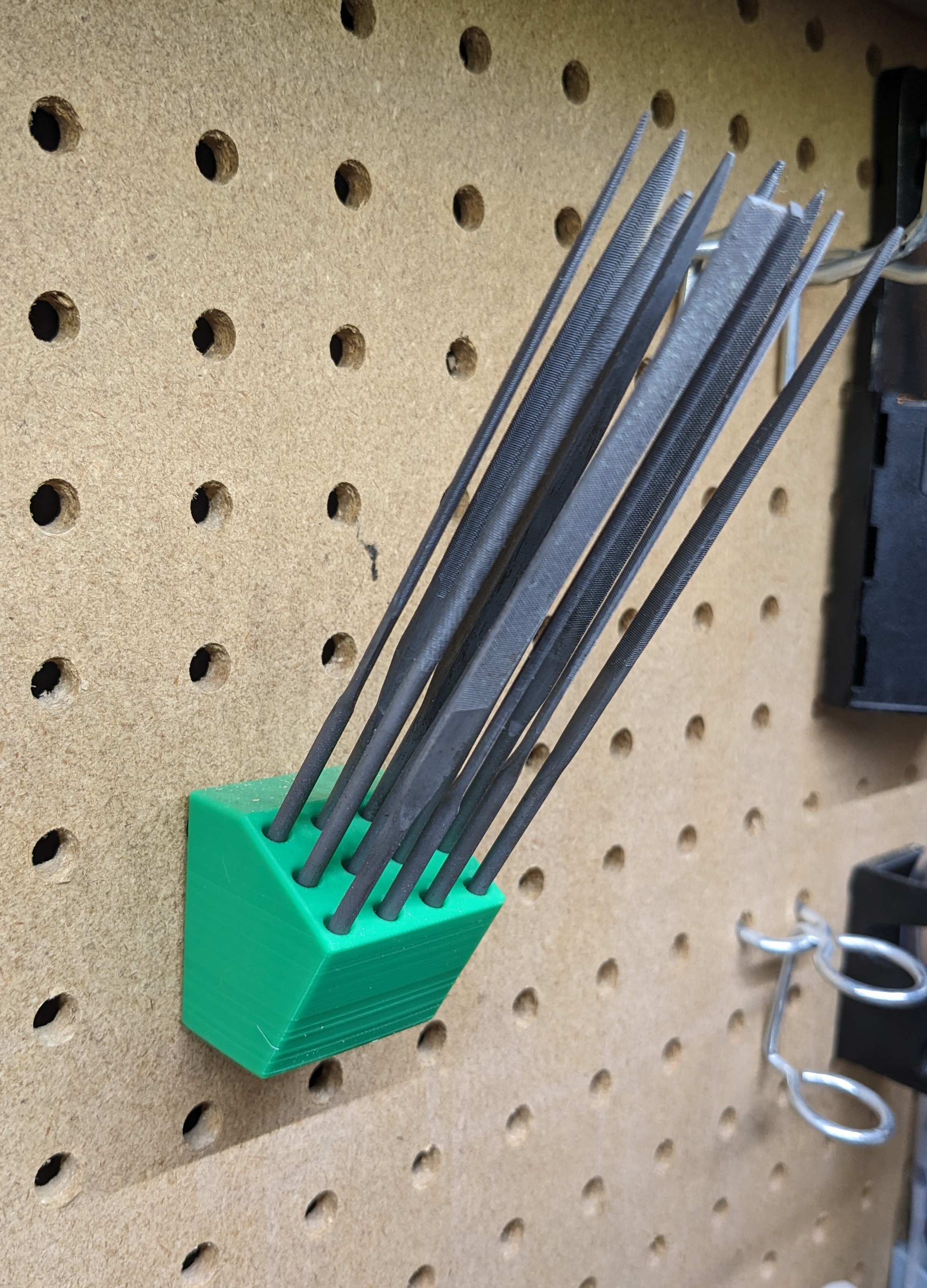 Pegboard Needle File Holder by GizmoTheKing Download free STL model