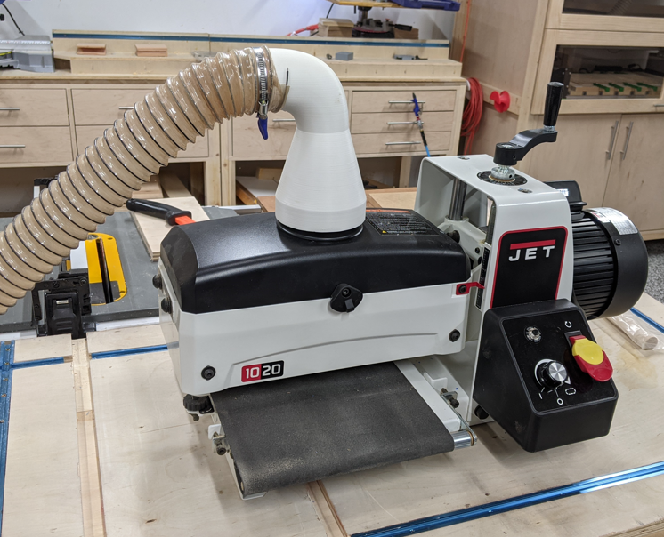 Jet 1020 Drum Sander Dust Collection Adapter by Jason Traud Download