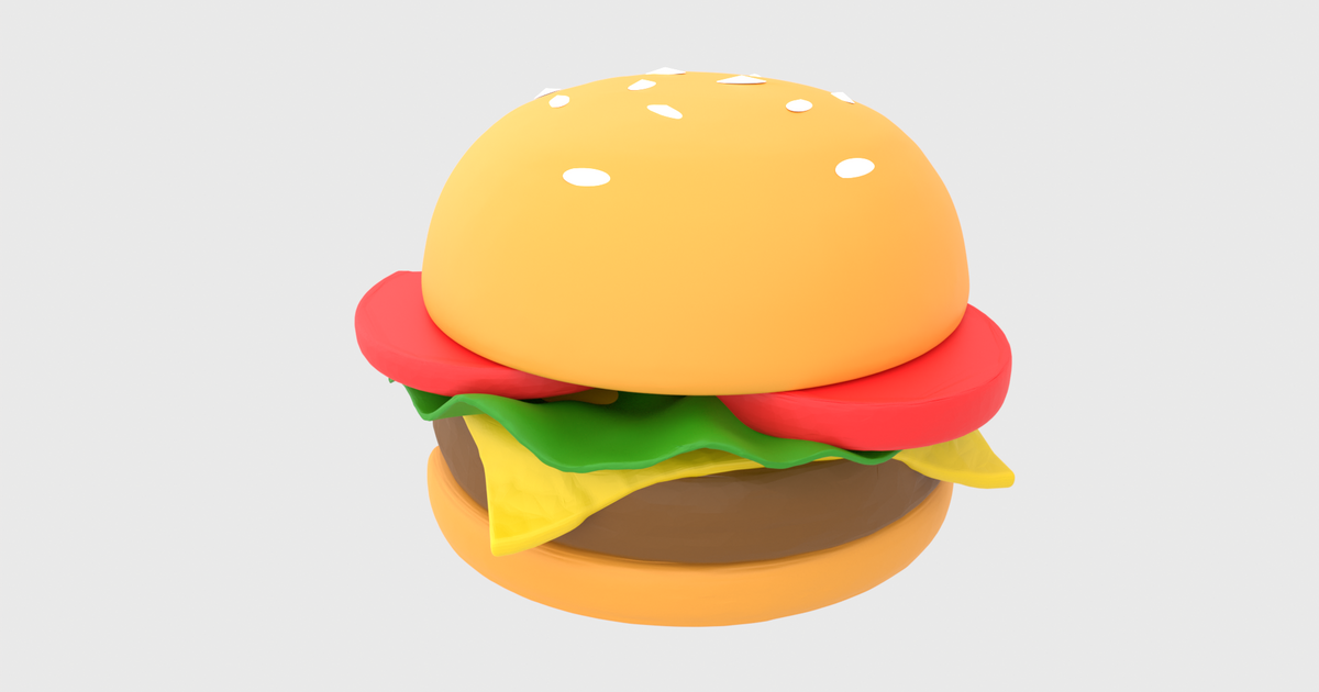 Realistic Hamburger Prop by Bayfaire | Download free STL model ...