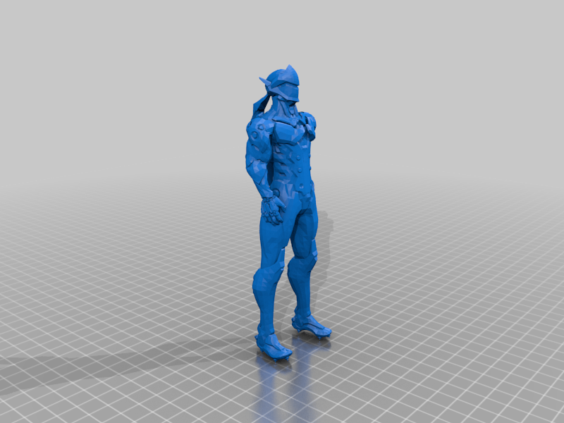 Genji Overwatch Support Free by iczfirz | Download free STL model ...