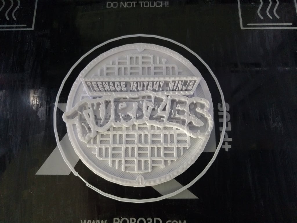 TMNT sewer cover w/ logo by Jon S | Download free STL model ...