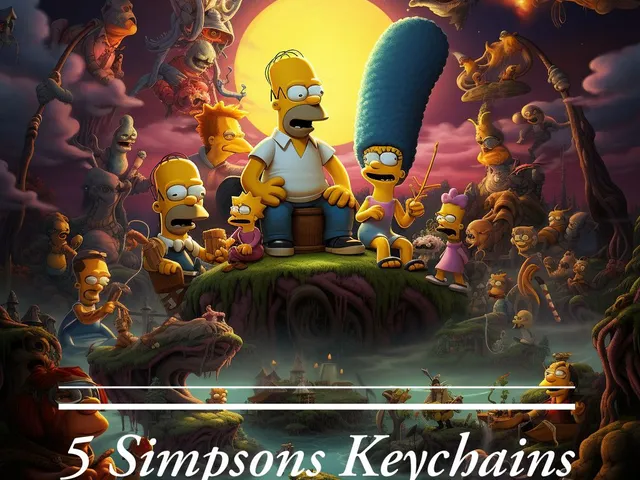 Simpsons keychain! 5 different characters! Follow Please!