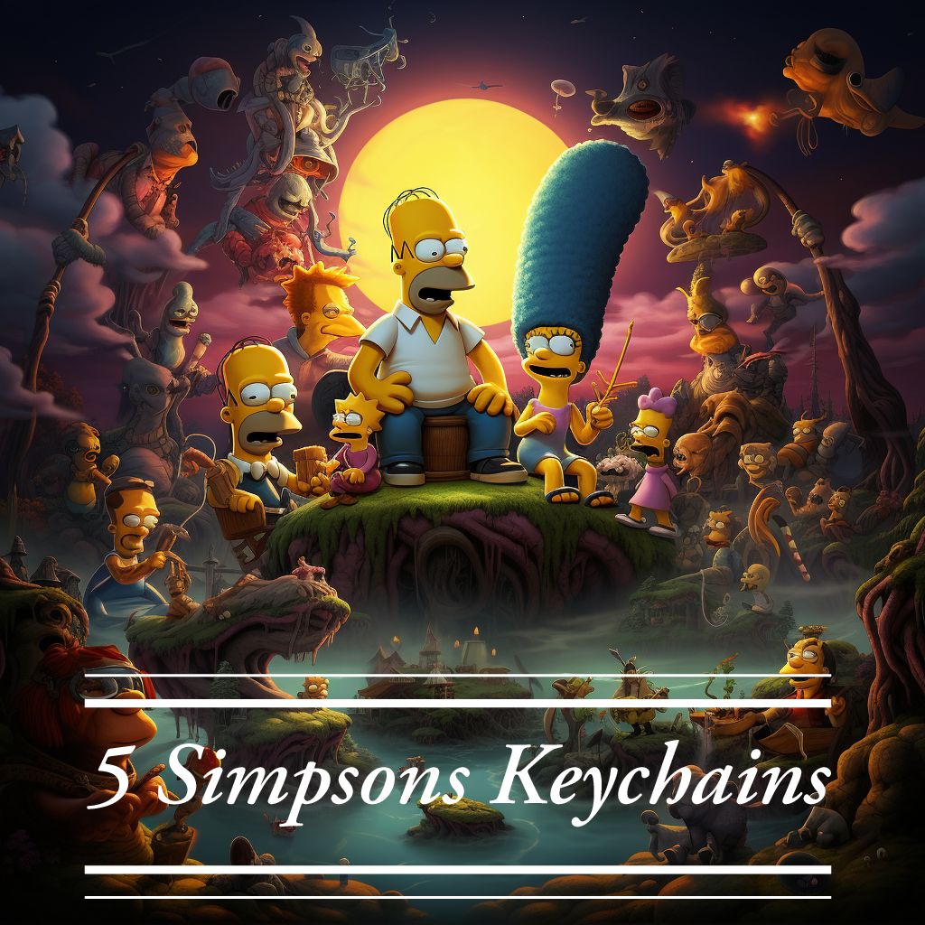 Simpsons keychain! 5 different characters! Follow Please!
