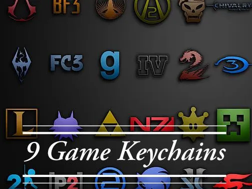 Games keychain! 9 different characters! Follow Please!