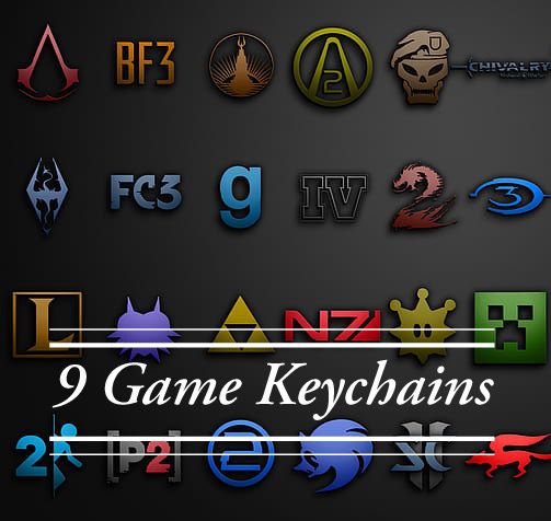 Games keychain! 9 different characters! Follow Please! by Danukie ...