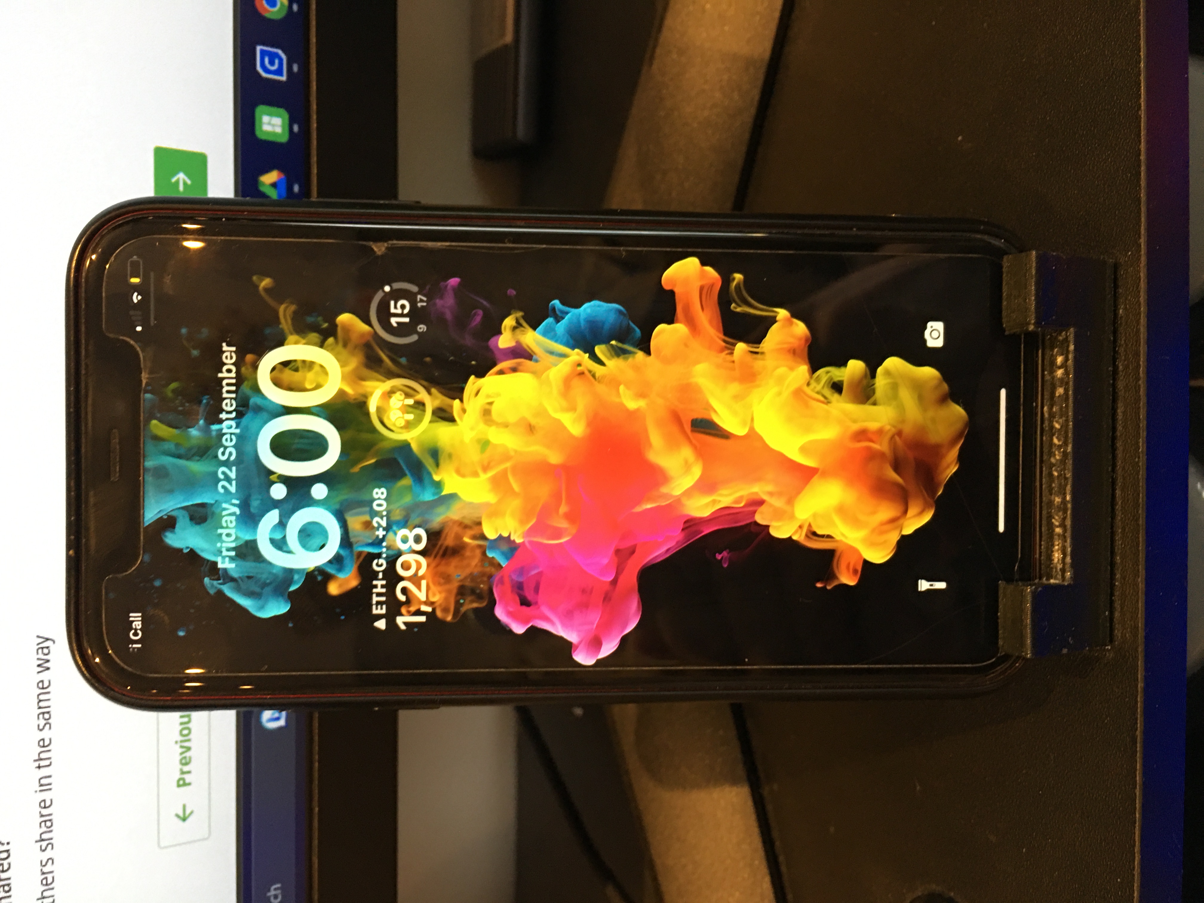 Phone Holder With Cut Out For iPhone Home Bar by PrinttX Download