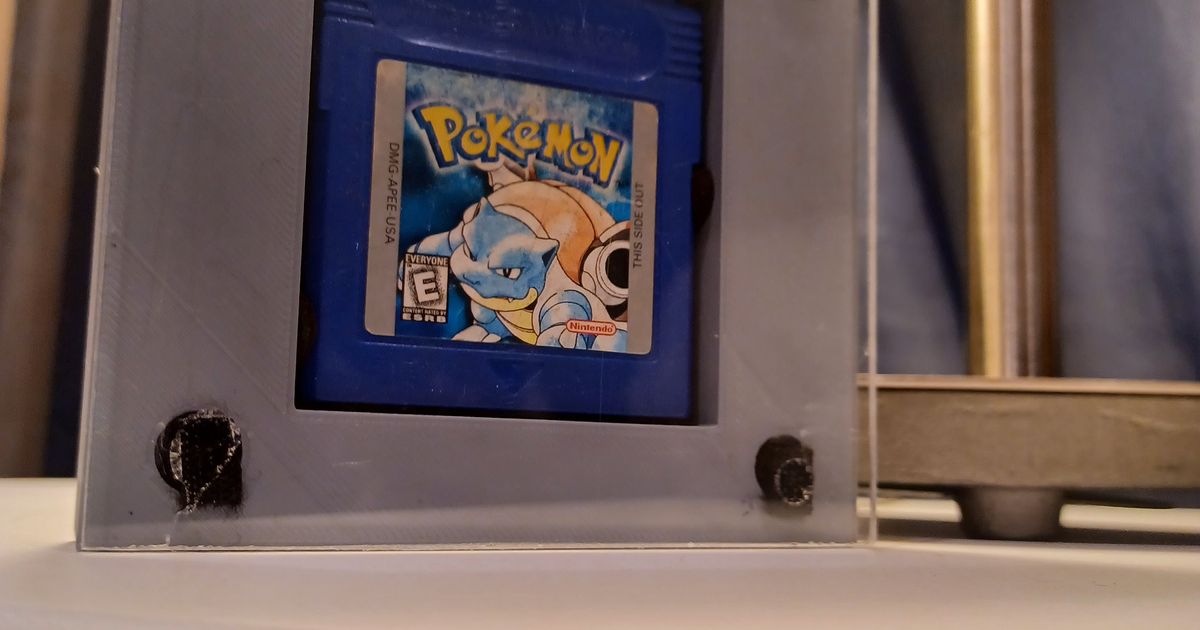 Gameboy cartridge display case by lucky boi Download free STL model