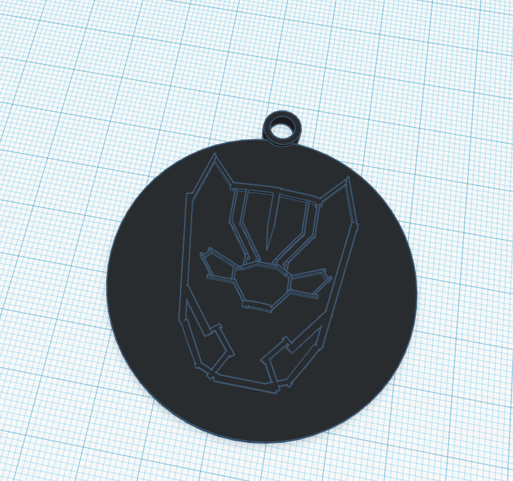 black panther key chain
