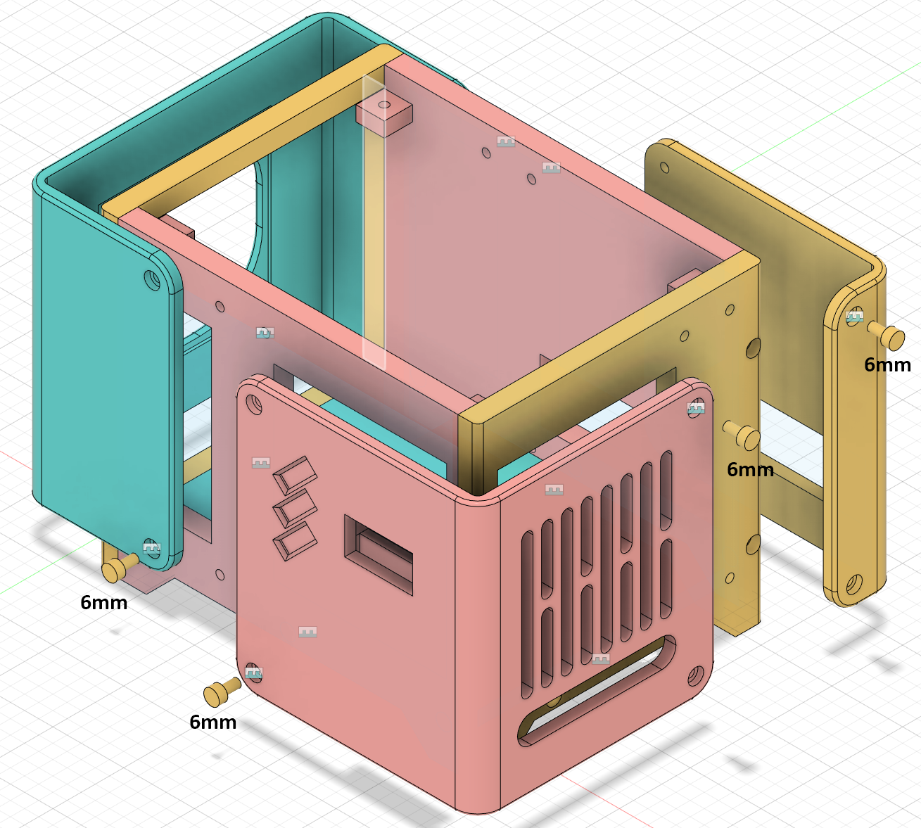 Raspberry Pi Nas Enclosure Dual Ssd 25 By Good Day Designs Download Free Stl Model 