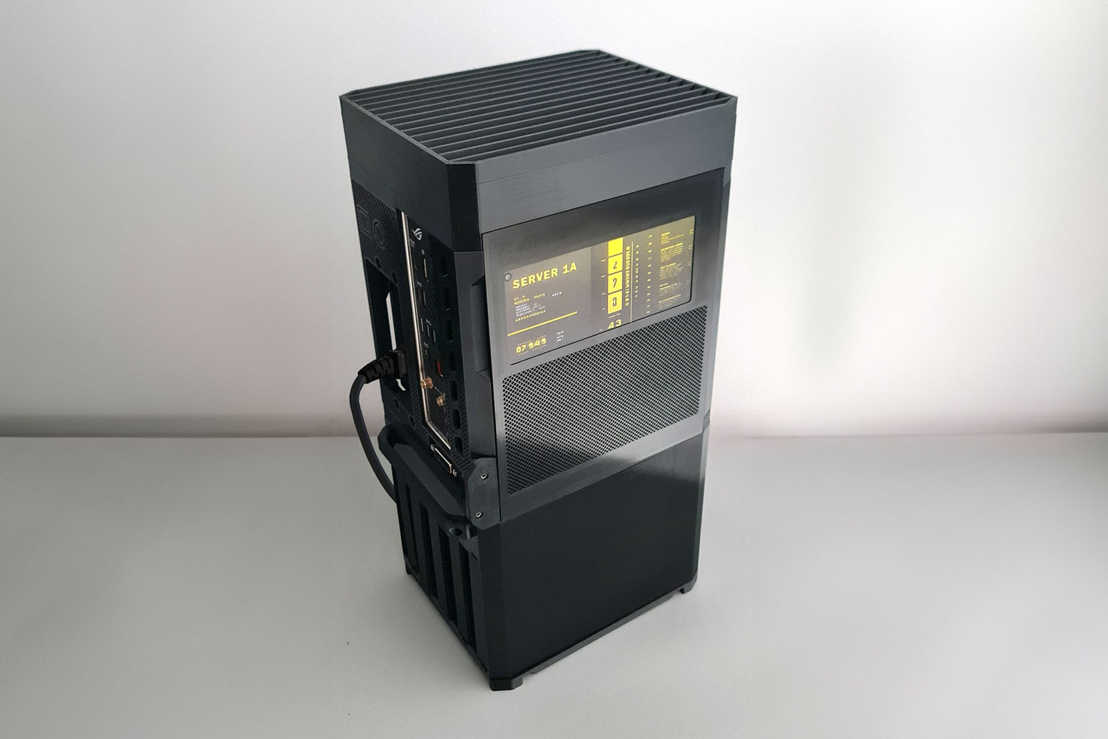 Miniatura 9 do modelo 3D NAS ITX PC Case with stackable expansions [MODCASE MASS]
