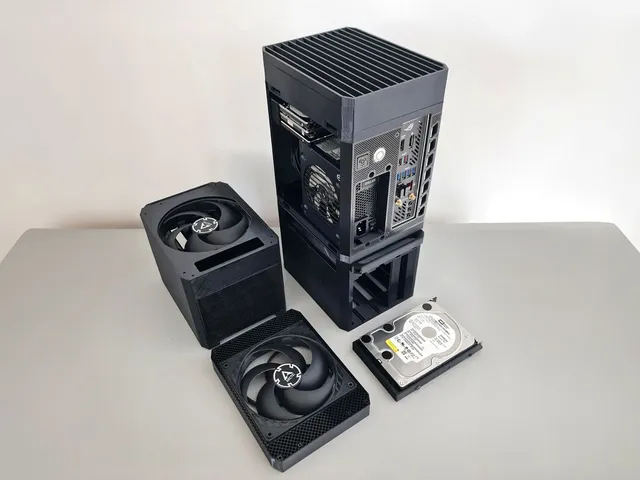 NAS ITX PC Case with stackable expansions [MODCASE MASS]