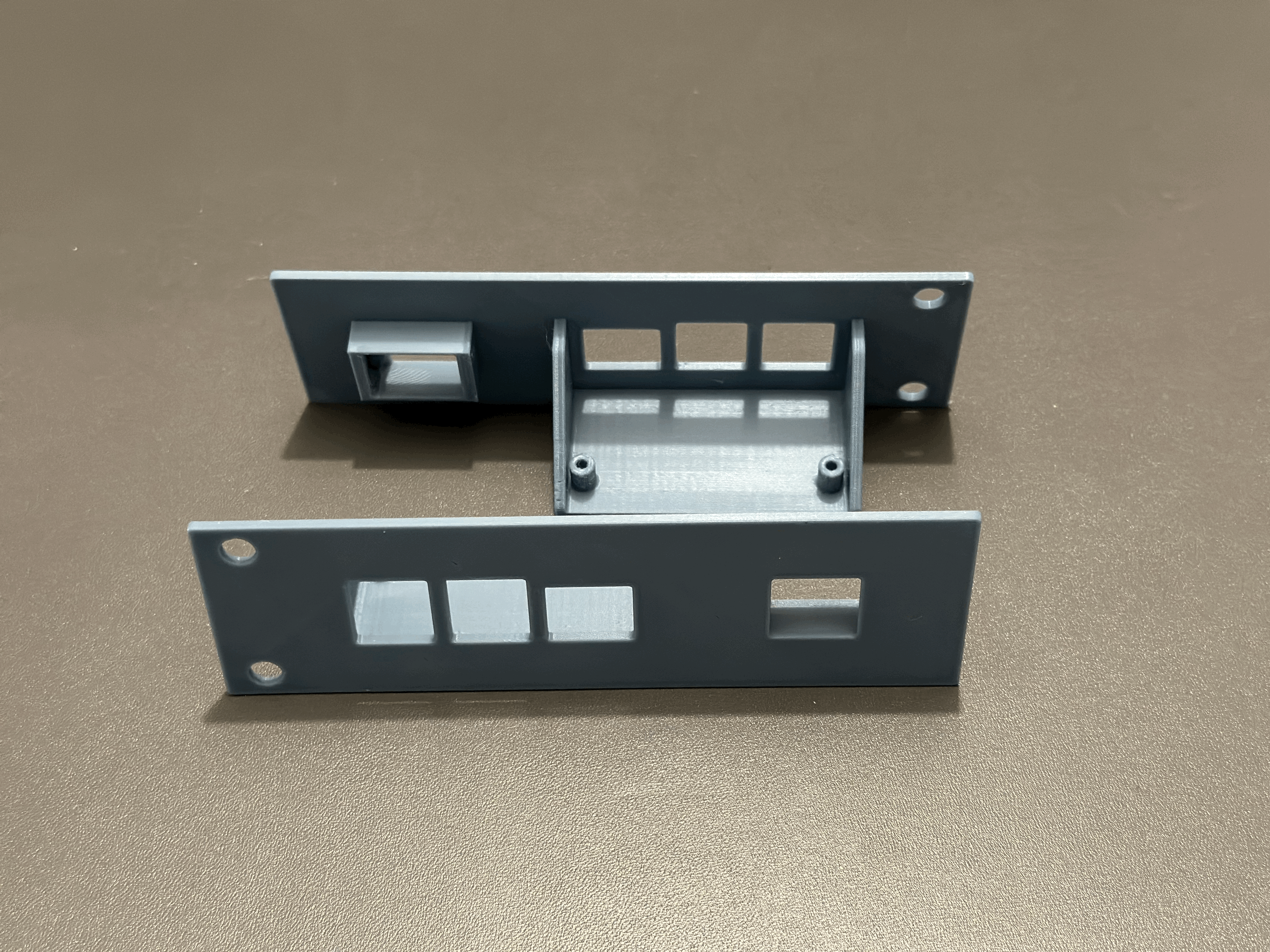 Miniatura 2 do modelo 3D Raspberry Pi 4 1U rack mount