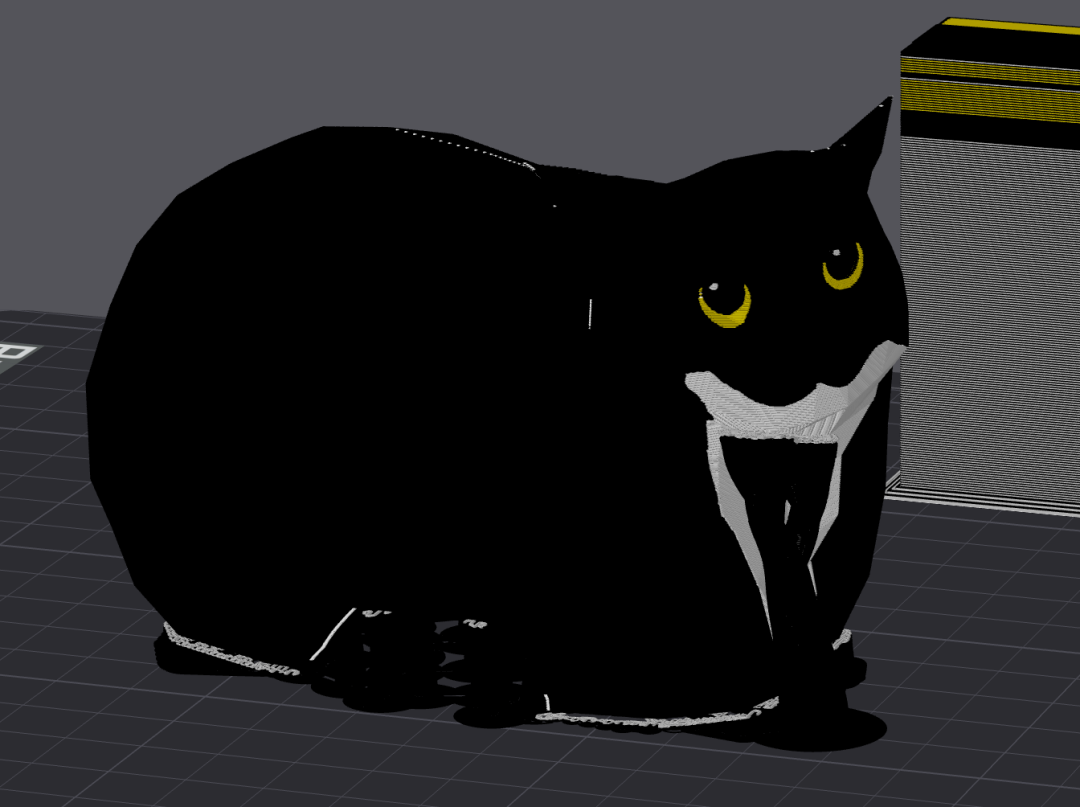Miniatura 2 do modelo 3D Floating Maxwell the Cat - Bambu AMS Enabled