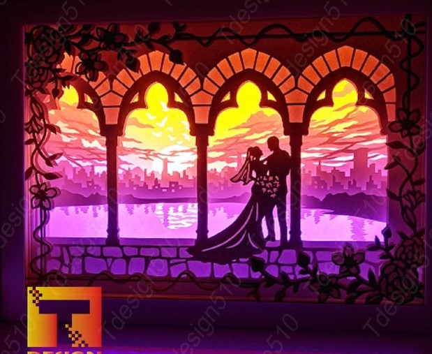 The Wedding in the Castle light box
