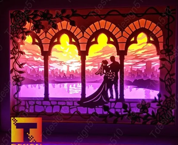 The Wedding in the Castle light box