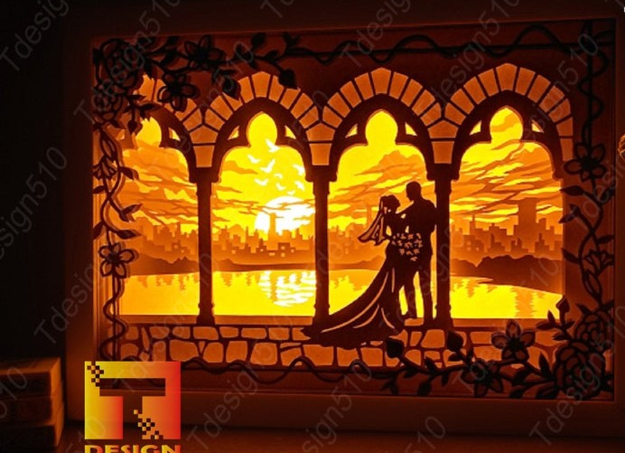 The Wedding in the Castle light box by tecnoculebras | Download free ...