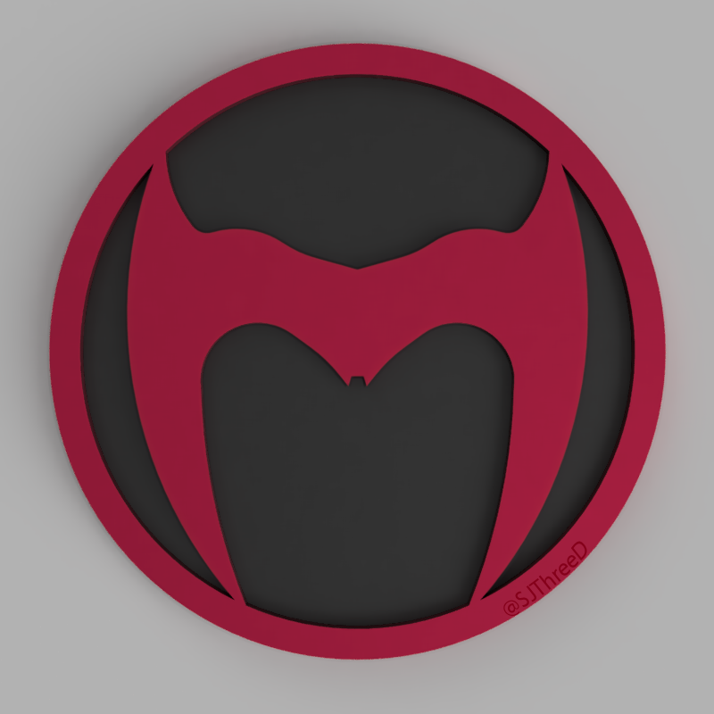 Scarlet Witch - Marvel Coasters by SJThreeD | Download free STL model ...