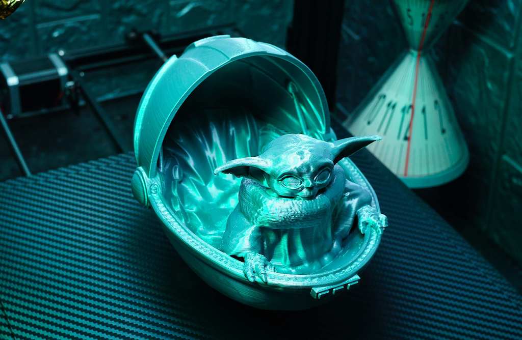 Baby Yoda in Carrier Support Free by iczfirz Download free STL model