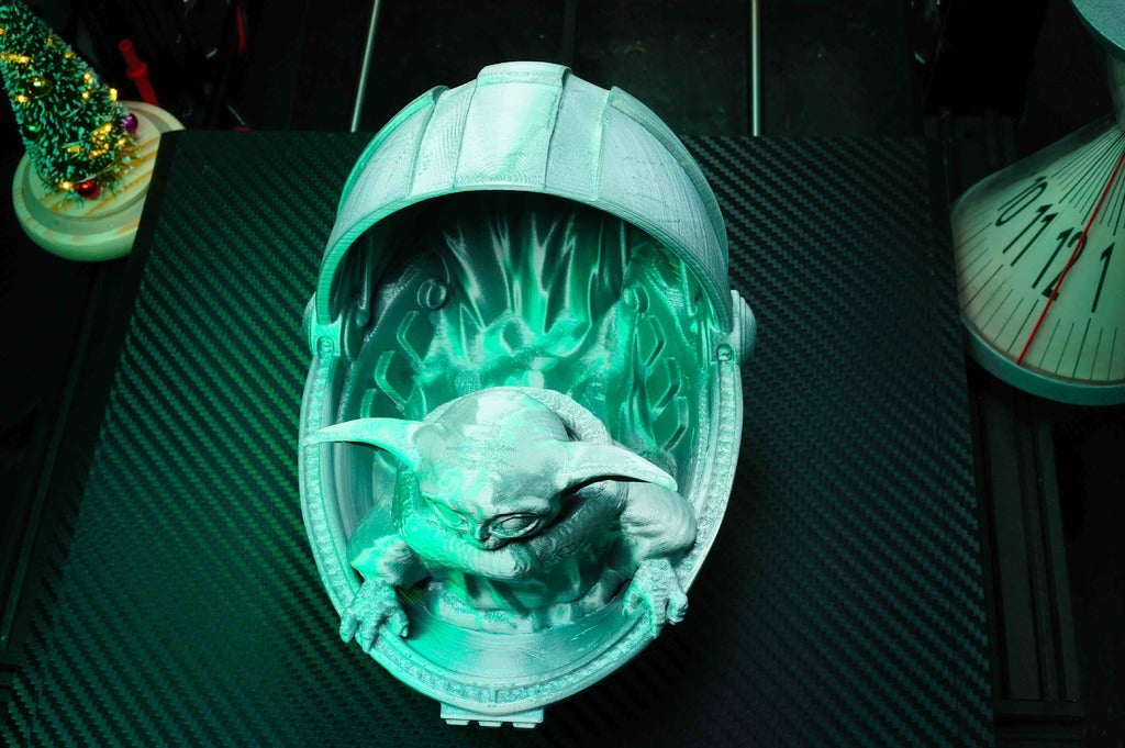 Baby Yoda in Carrier Support Free by iczfirz Download free STL model