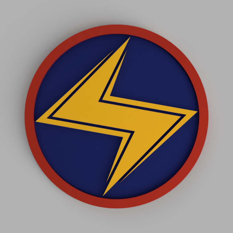 Miniatura 2 do modelo 3D Ms Marvel - Marvel Coasters