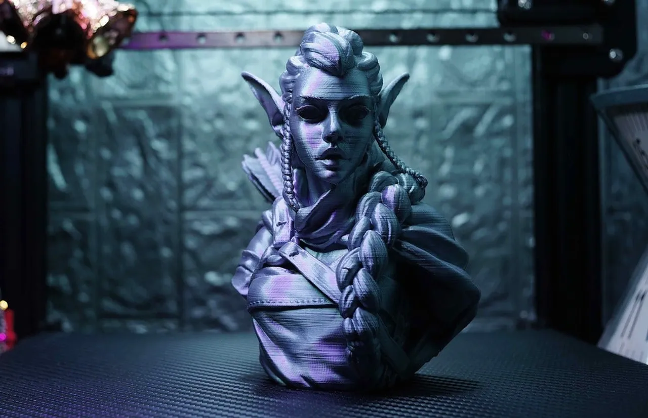 Elf Archer Bust Support Free by iczfirz | Download free STL