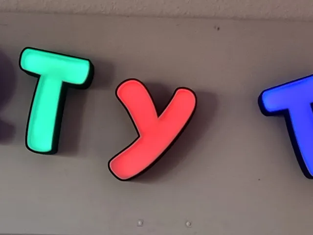 Led Buchstaben "PARTY TIME"