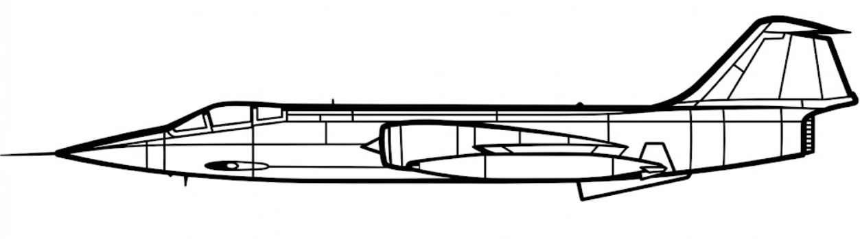 Lockheed F-104G Starfighter Wall Art