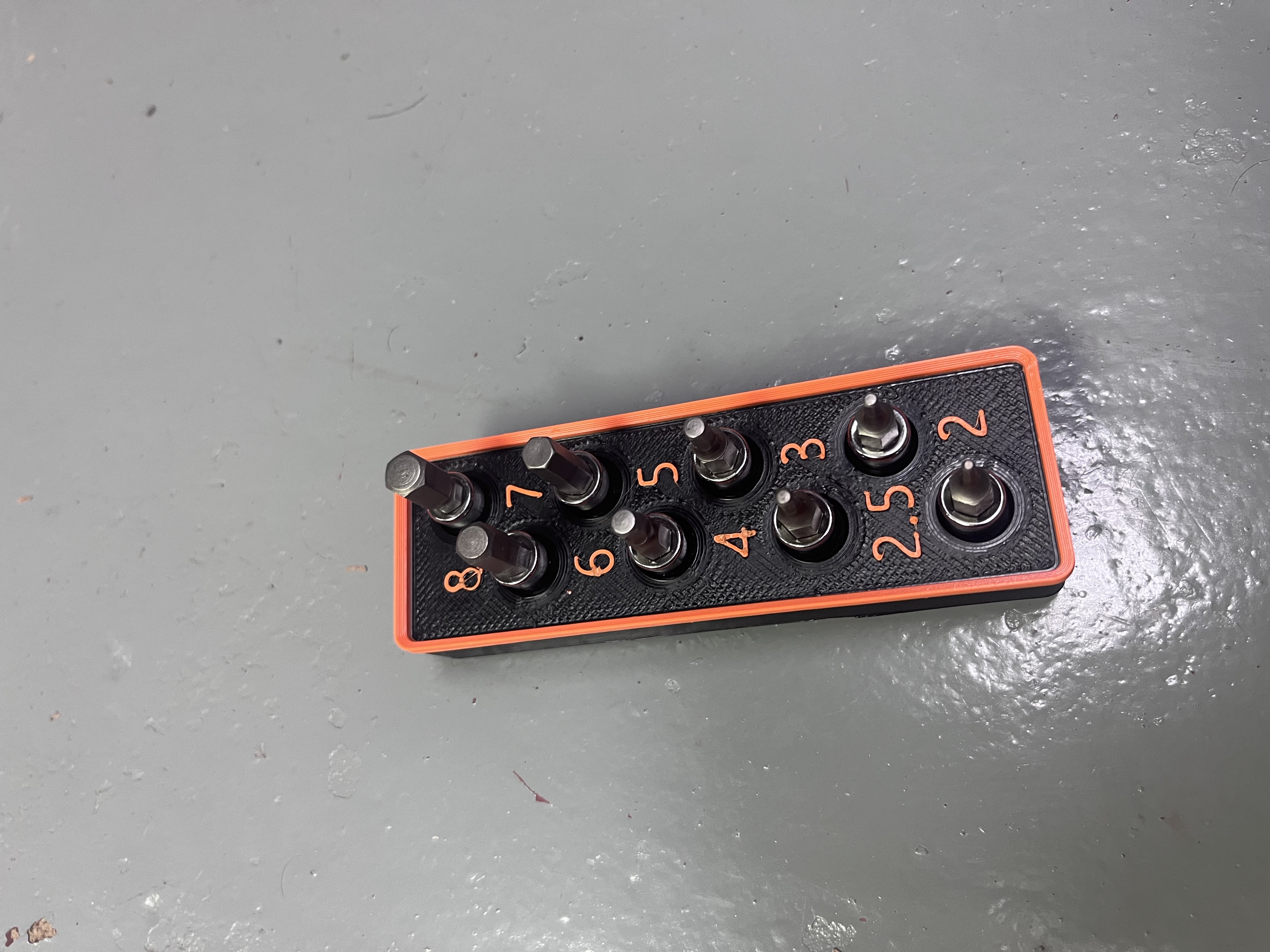 Gridfinity Hex Socket Holder