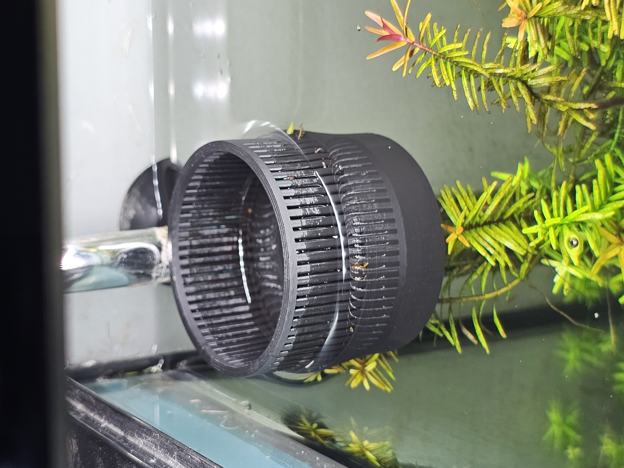 Aquarium Oberflächenkimmer mit Garnelenschutz/ Surface Skimmer with