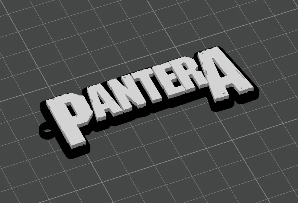 Pantera Keychain by Metalhead Printing | Download free STL model ...