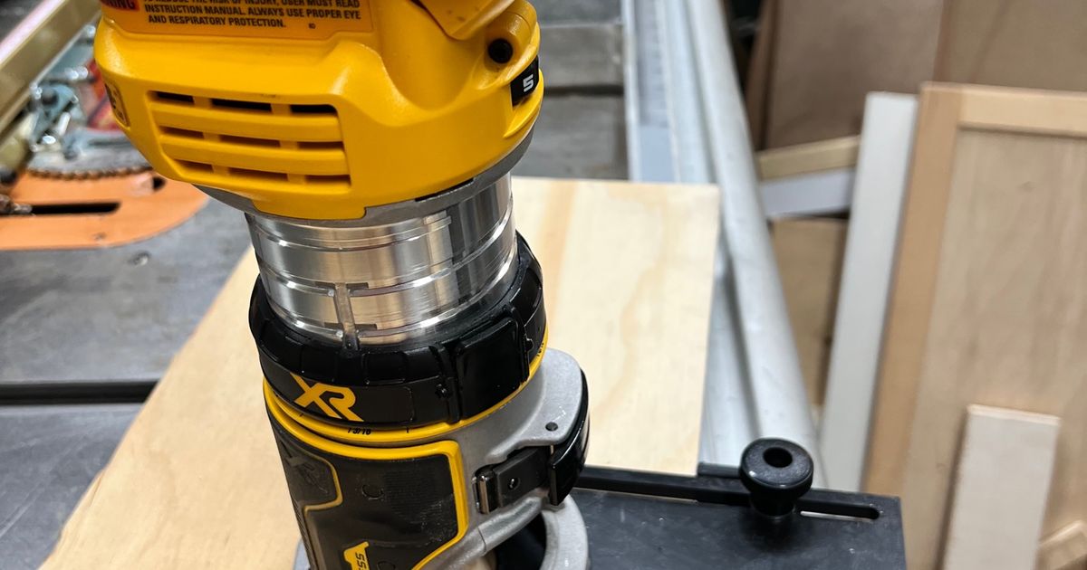 Dewalt DCW600 base by Pbourgui Download free STL model