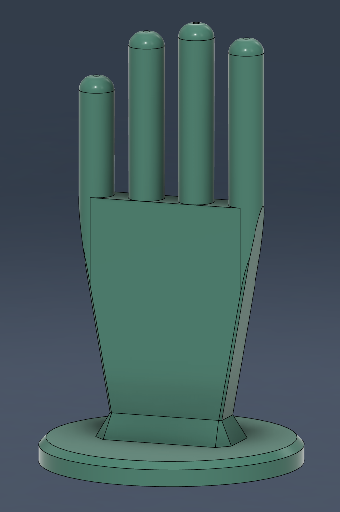 Simple glove stand/display by Dwaff Download free STL model