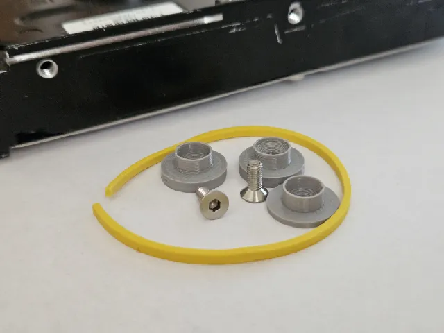 HP HDD drive mounts/holders/screws - rubber isolated