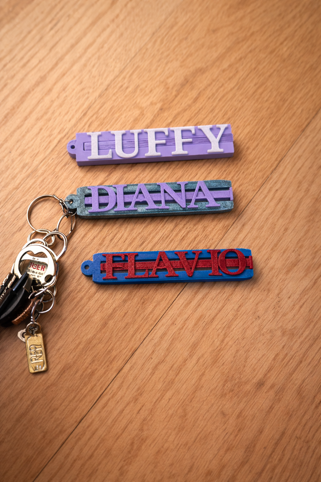 Modular Name Keychain – Fully Customizable Letter System | Easy & Fast Print — miniatura 2