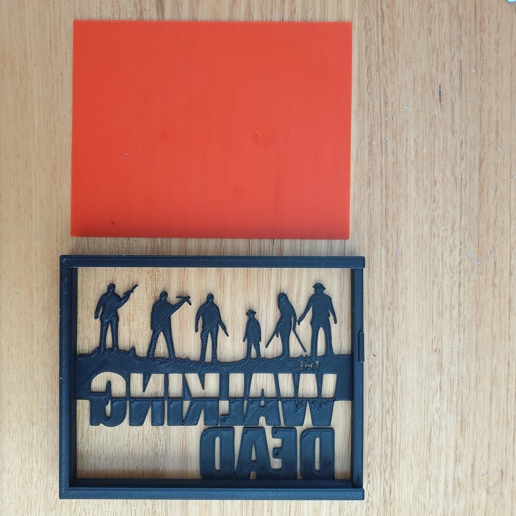 Walking Dead Silhouette Art by 3DPrintBunny | Download free STL model ...