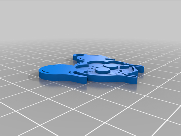 Miniatura 2 do modelo 3D Mickey mouse keychain