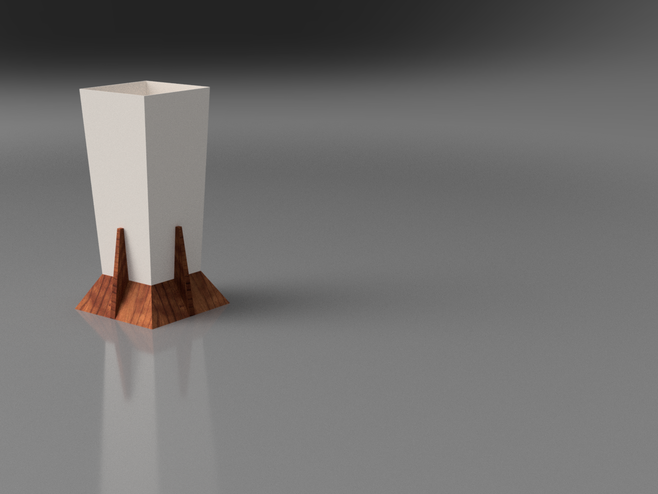 Pyramid table lamp