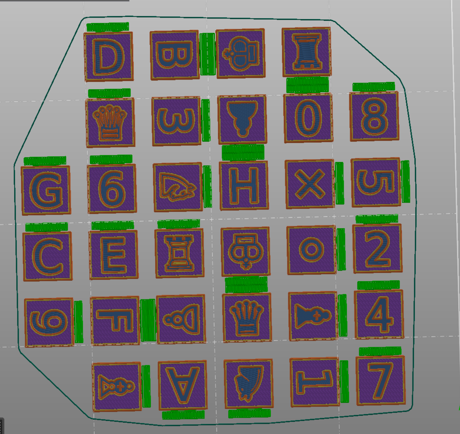 Easily movable tokens (QUBE 500)