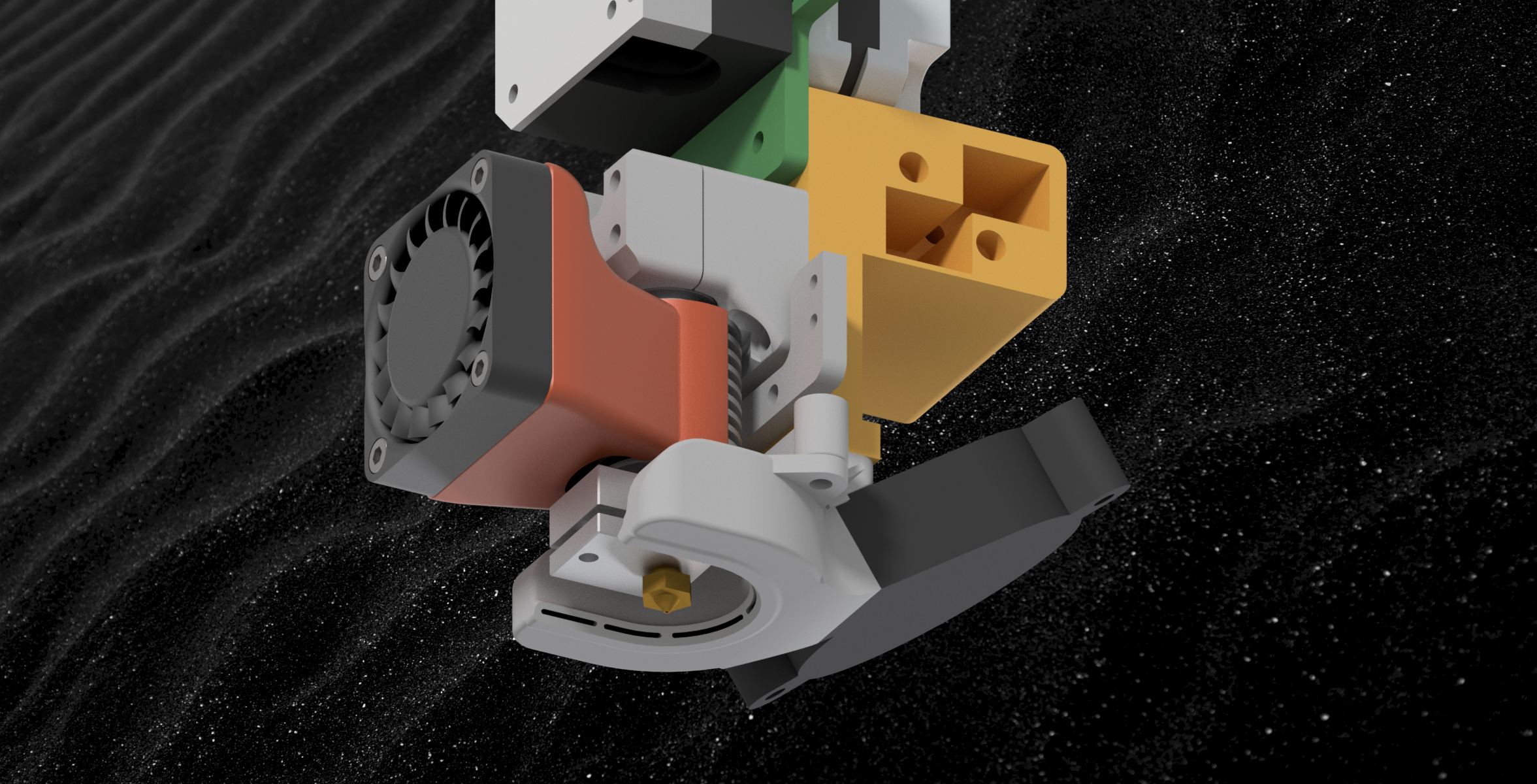 Railcore Upgrades. Fan shroud, Tension blocks, Hotend mount and more