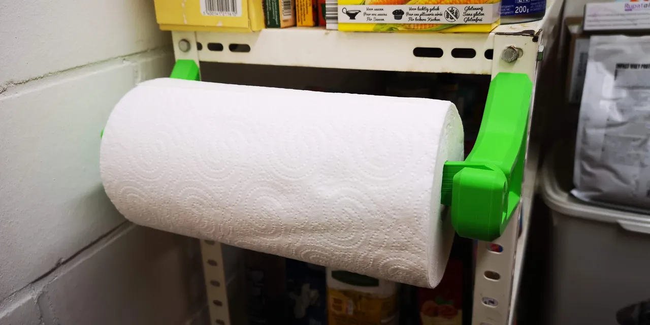 Paper towel holder print-in-place