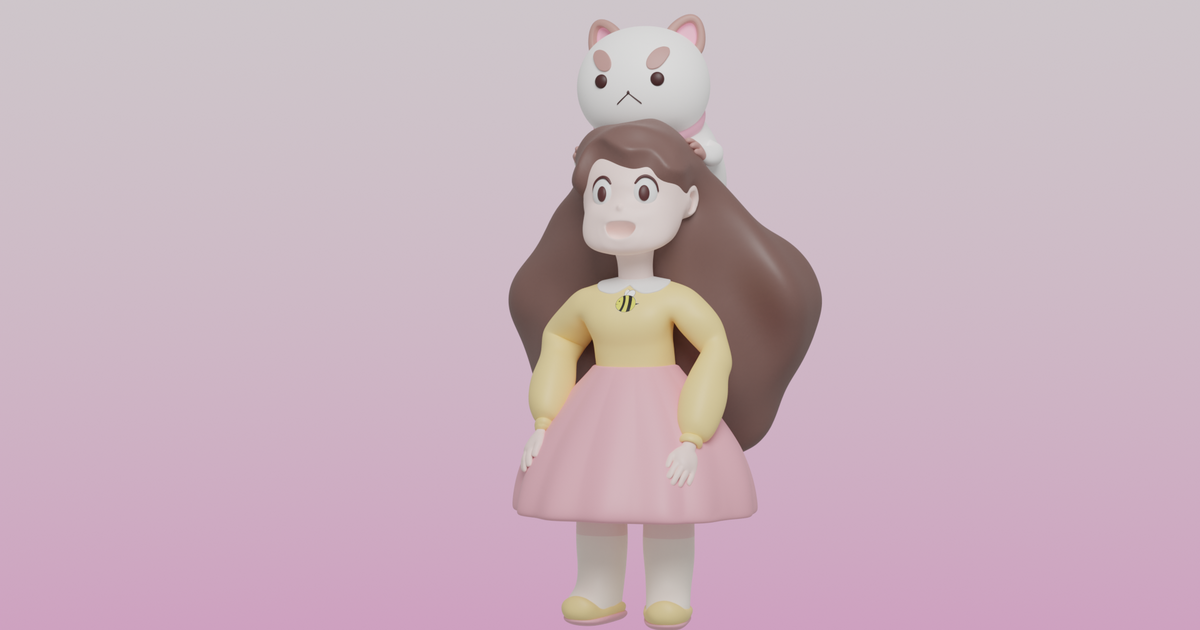 Bee And Puppycat Model By Zach Hovick Download Free Stl Model Printables Com