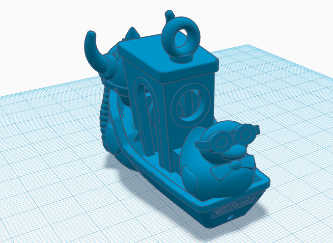 Miniatura 2 do modelo 3D Duck Benchy Keychain