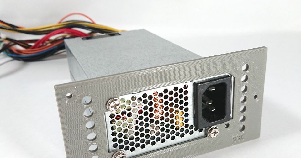 PC SFX to FlexATX PSU Adapter Plate by D3Cove Download free STL