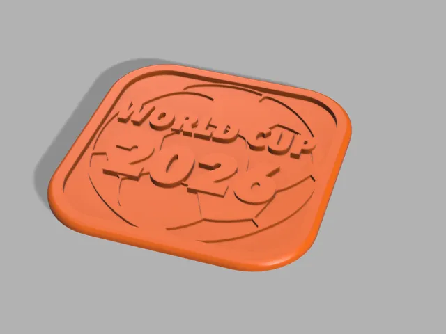 World Cup 2026 Football Coaster - 3 Sizes - No Supports