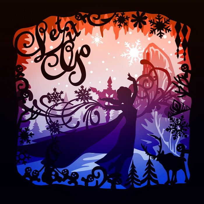 frozen elsa lightbox