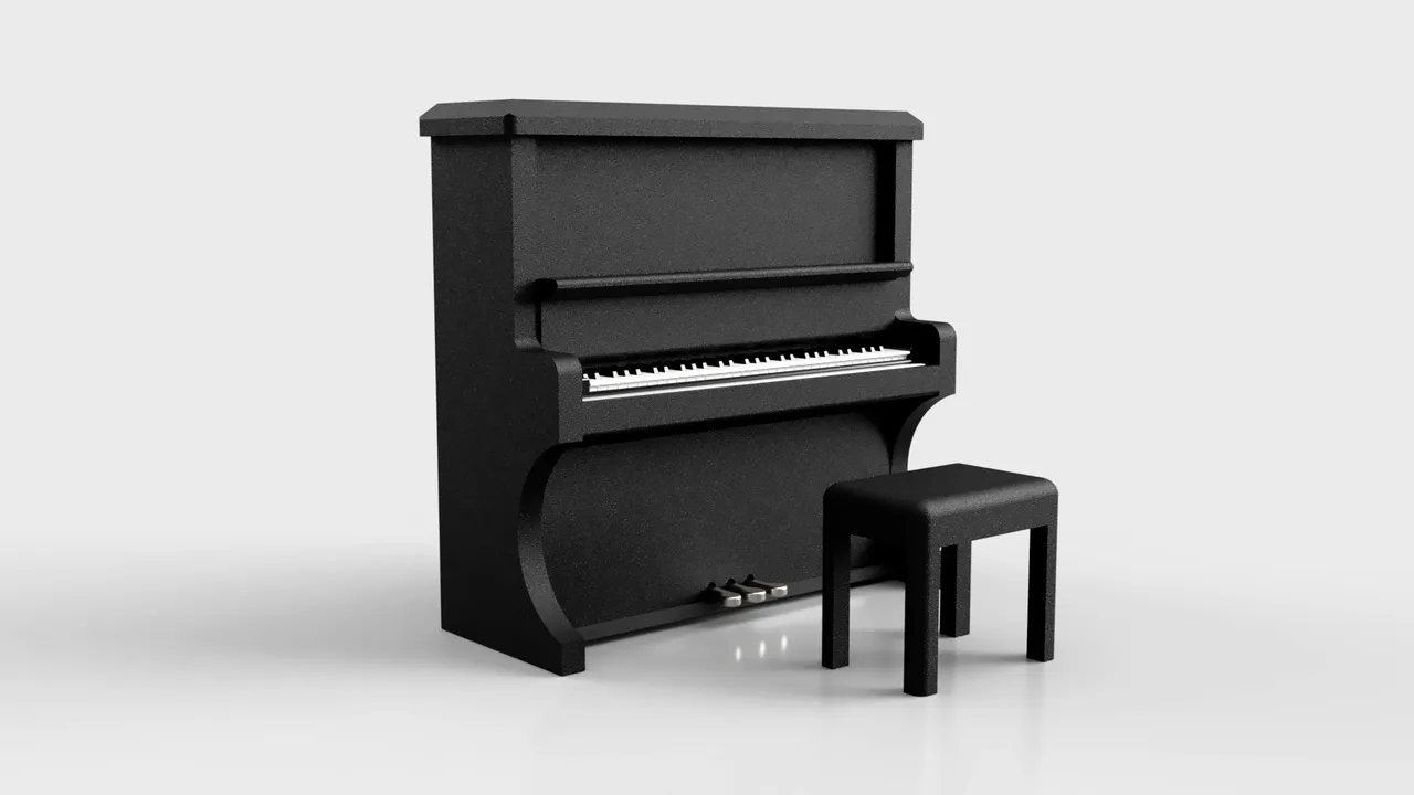 Piano Music Box with Chair by SheepMe!