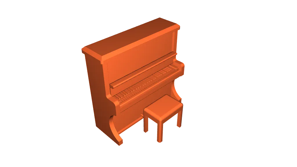 BIM Objects - Free Download! 3D Musical Instruments - Vertical