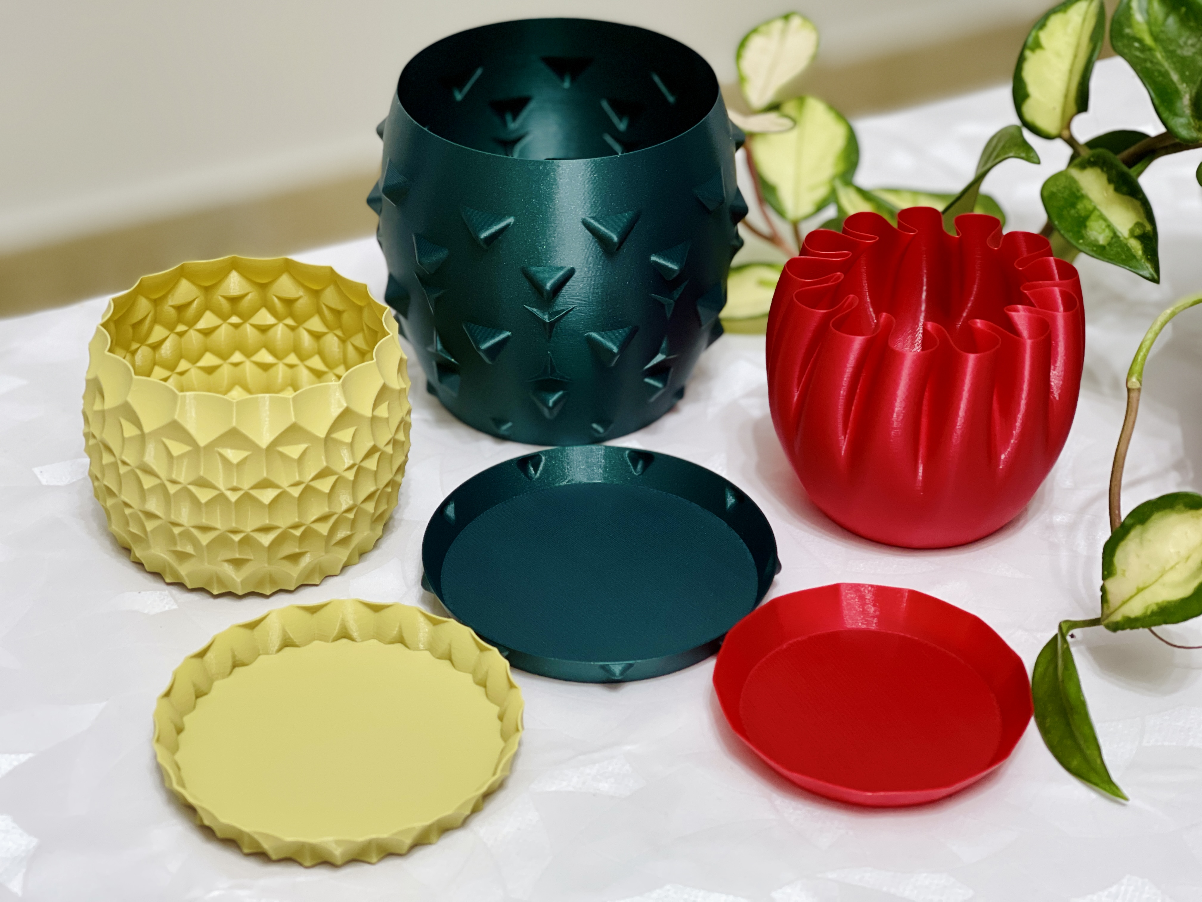 Dishes - Multi Designs for my Planter Pot Series - Vase Mode