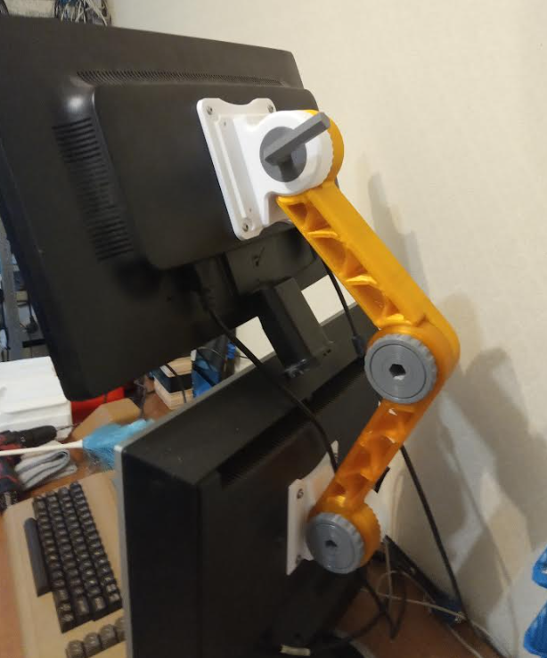 Vesa Plate 75mm &amp; 100mm - With built in coupler by JakeInEurope ...
